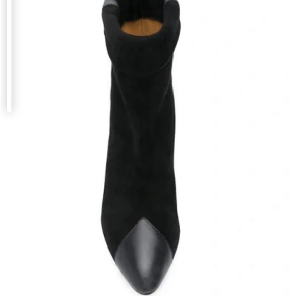 ISABEL MARANT Black Leather and Suede Ankle Boots Size 37/6.5 - Picture 6 of 11